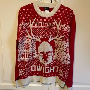The office holiday sweater. Size medium